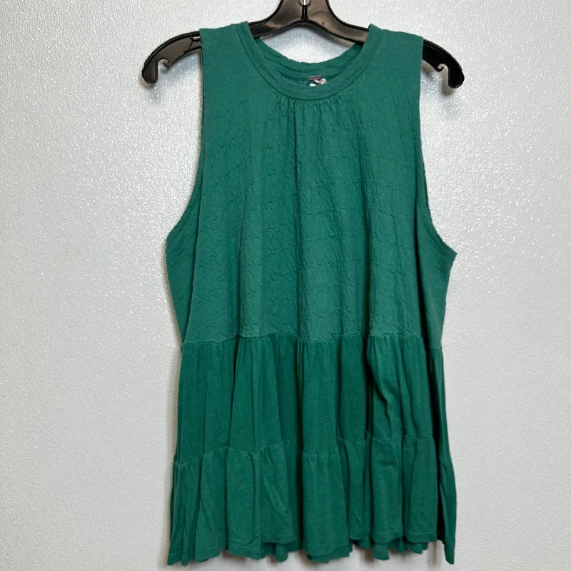 Top Sleeveless By Free People In Kelly Green, Size: M