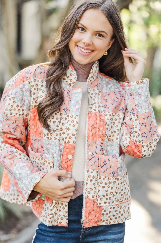 All In A Day Multi-Colored Floral Patchwork Jacket