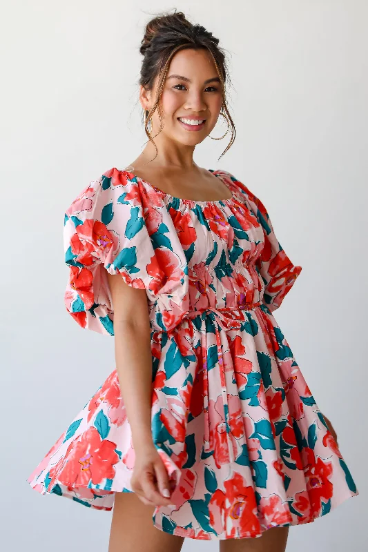 FINAL SALE - More Than Darling Floral Puff Sleeve Mini Dress